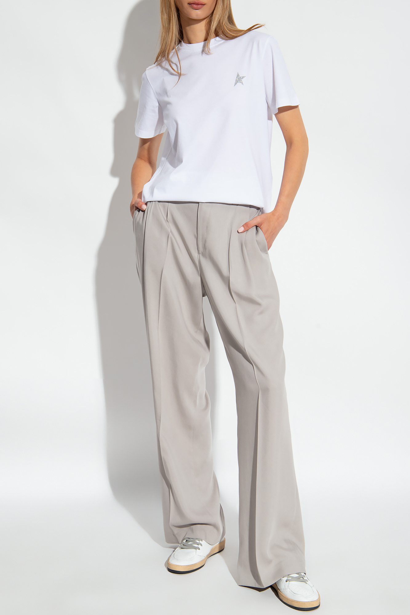 ★Golden Goose★レタリング ワン ホワイト コットン Tシャツ Golden Goose - Cotton crew-neck T-shirt White - The Corner
